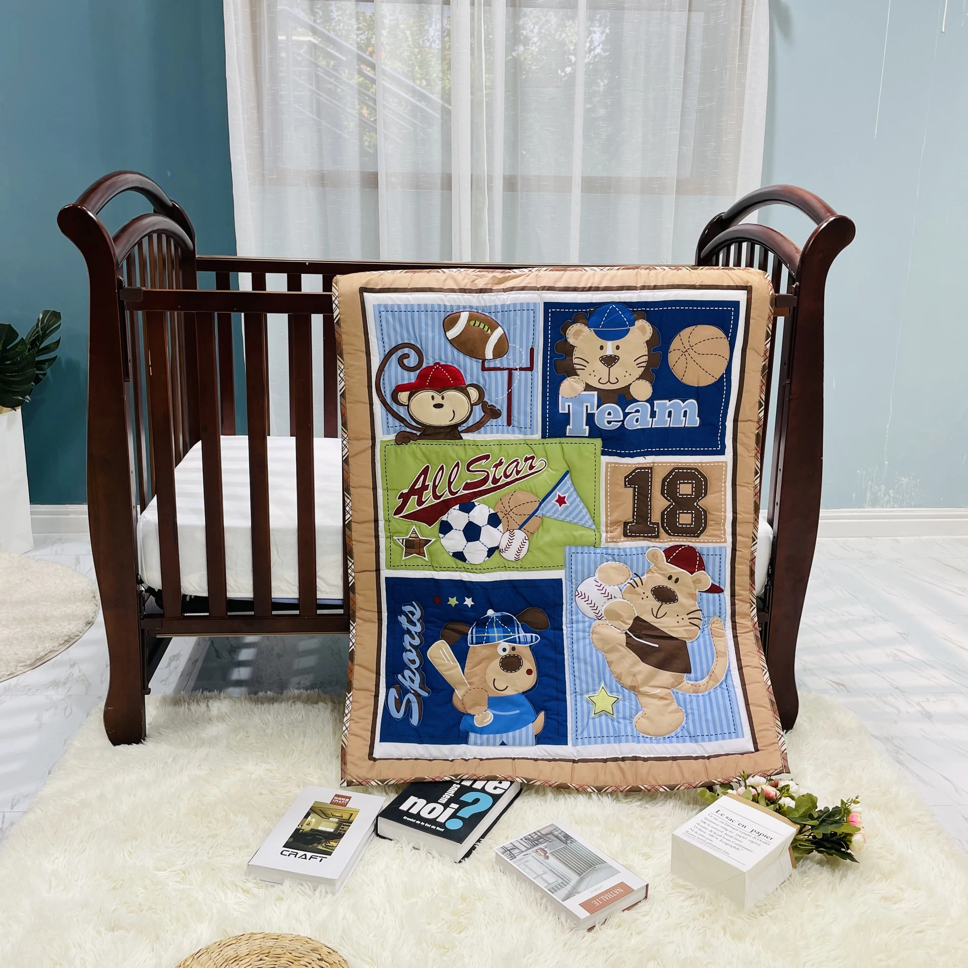 Hodně cheep vysoký kvalita na prodej děťátko quilt/comforter/duvet flauš roztomilá kreslený design teplý horké prodej nový narozený kojenec matrace