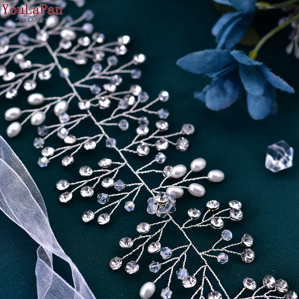 Crystal Wedding Belt for Women Rhinestones Belt Freshwater Pearl Handmade Wedding Waistband Dress