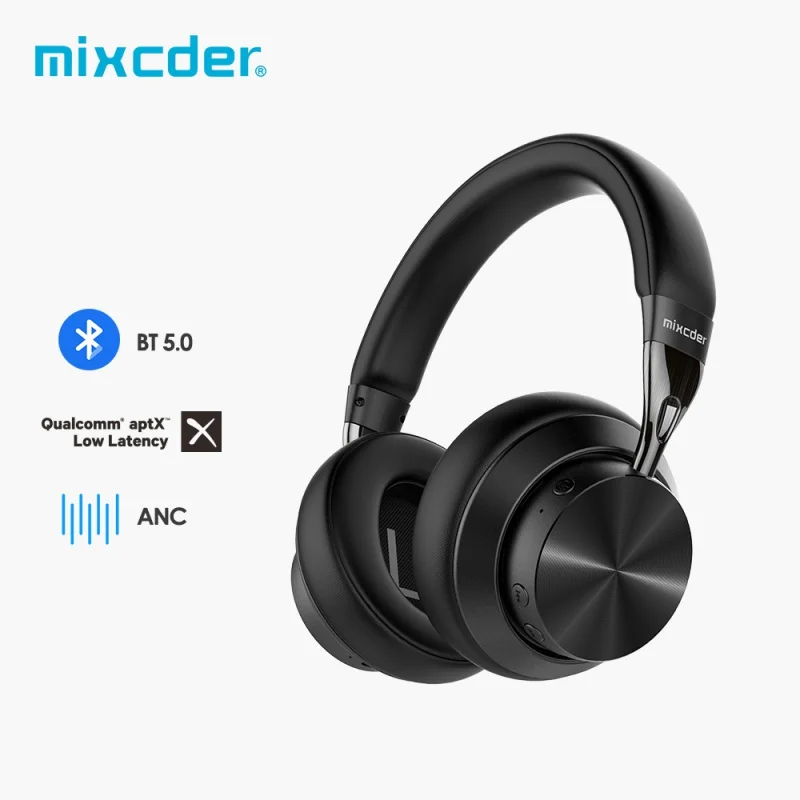 Беспроводные Bluetooth-наушники Mixcder E10, модернизированные наушники aptX с низкой задержкой, авиационная металлическая складная гарнитура с активным шумоподавлением