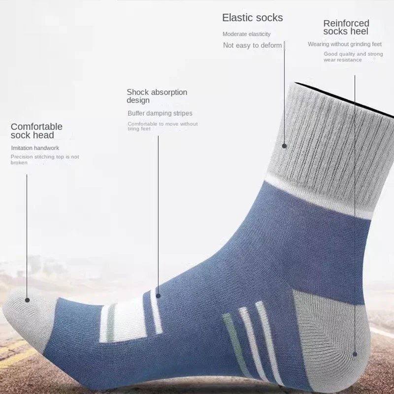 Cotton mid calf socks Womens ankle socks Womens socks Womens mid calf socks Cotton Short Socks for Male Women's Low-Cut Crew Ankle Sports Mesh Breathable Summer Casual Soft 10Pairs