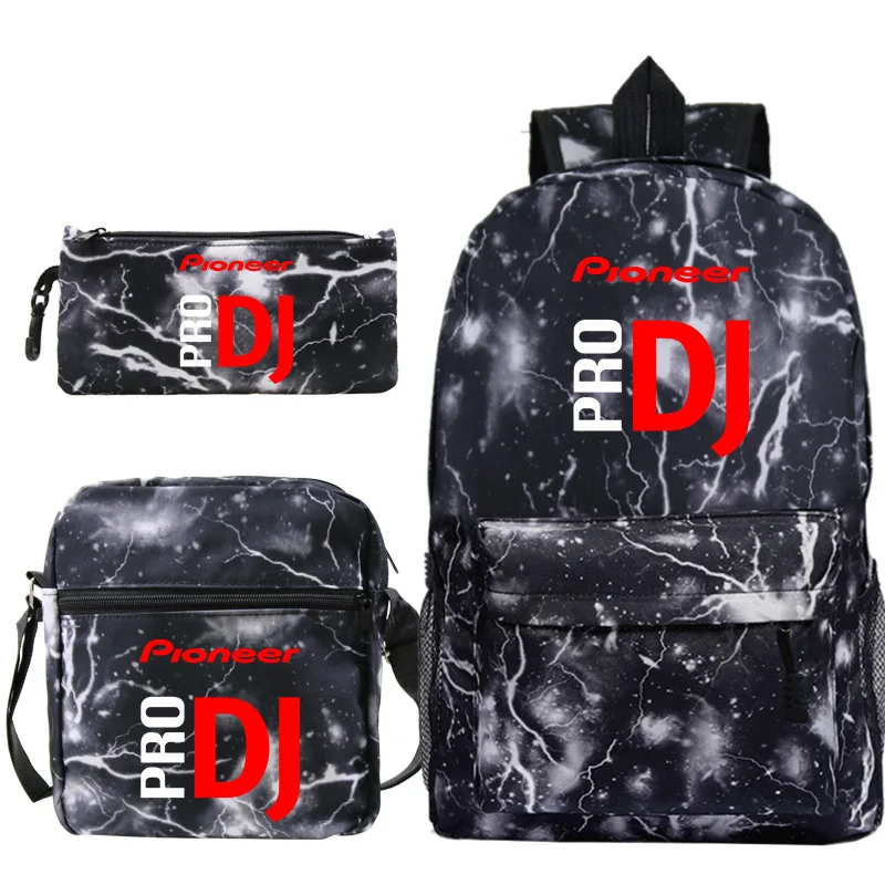 

DJ Pioneer PRO Backpacks 3Pcs/Set School Bags With Shoulder Bags Boys Girls Schoolbag Book Rucksack Men Laptop Knapsack Mochilas