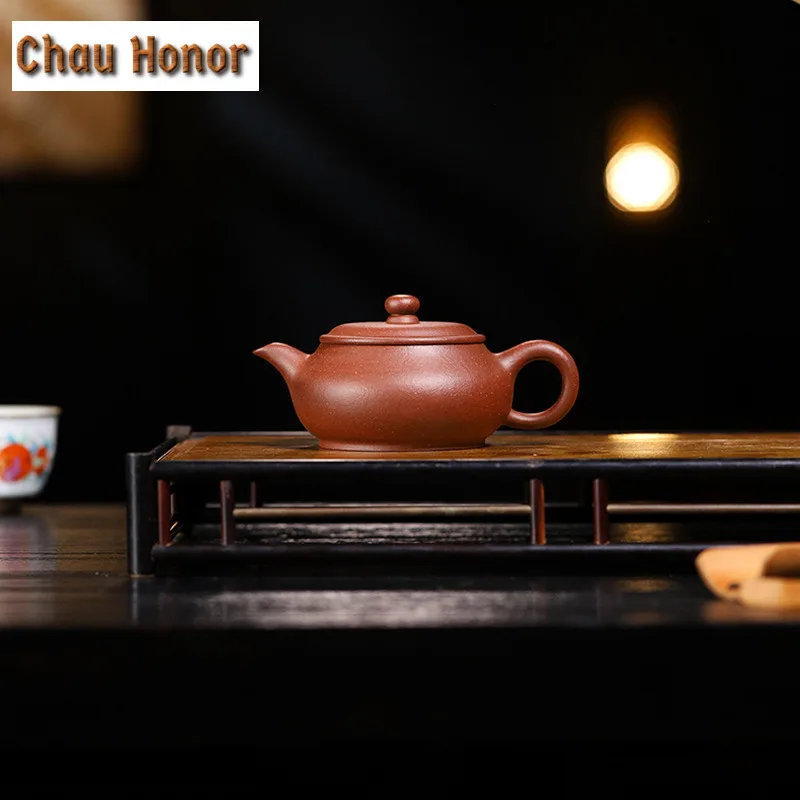 180ml Vintage Yixing Purple Clay Teapots Famous Handmade Ming Stove Pot Raw Ore Mud Tea Infuser Kettle Chinese Zisha Tea Set
