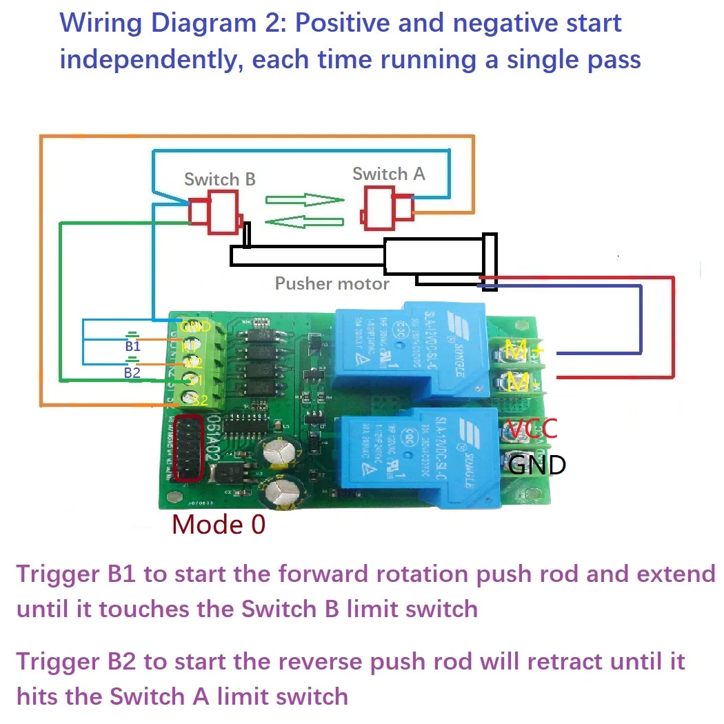 DC 12V 24V 30A Voltage Relay Multifunction Motor Forward Reverse ...