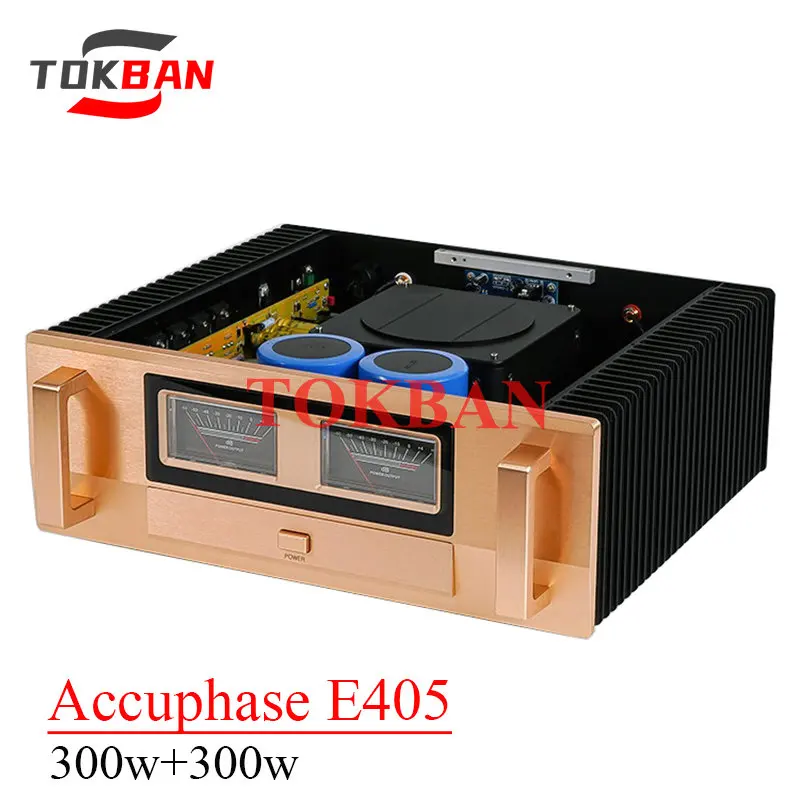 Tokban 300W * 2 Replica Accuphase E405 Classe Ab Amplificatore Di Potenza Bilanciato Xlr Ad Alta Potenza Vu Meter Amplificatore Hi-End Amplificatore H