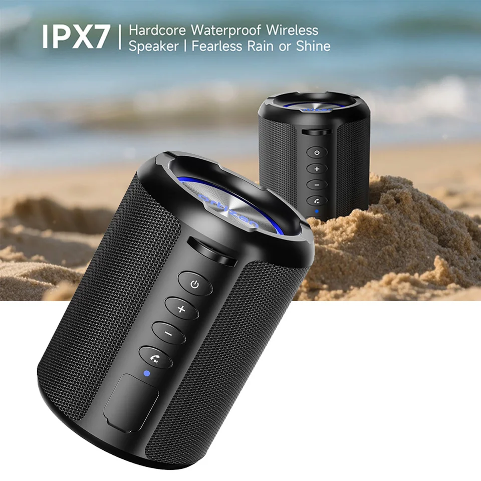 Ortizan X9S ワイヤレス Bluetooth スピーカー、IPX7 防水、RGB ライト