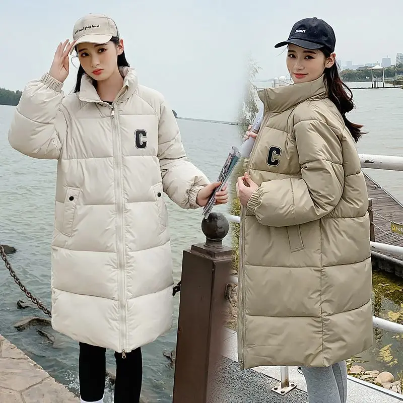 Long Down Coats Women's Down Jacket 2024 Warm Feather Coats Long Puffer Jacket Women Padded Jackets Thick Long Down Jackets