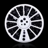 DIY 2mm 3mm Wihte Semicircle Pearl Nail Glitter Nail Rhinestones Wheel Nail Art Decorations Makeup Tools 6