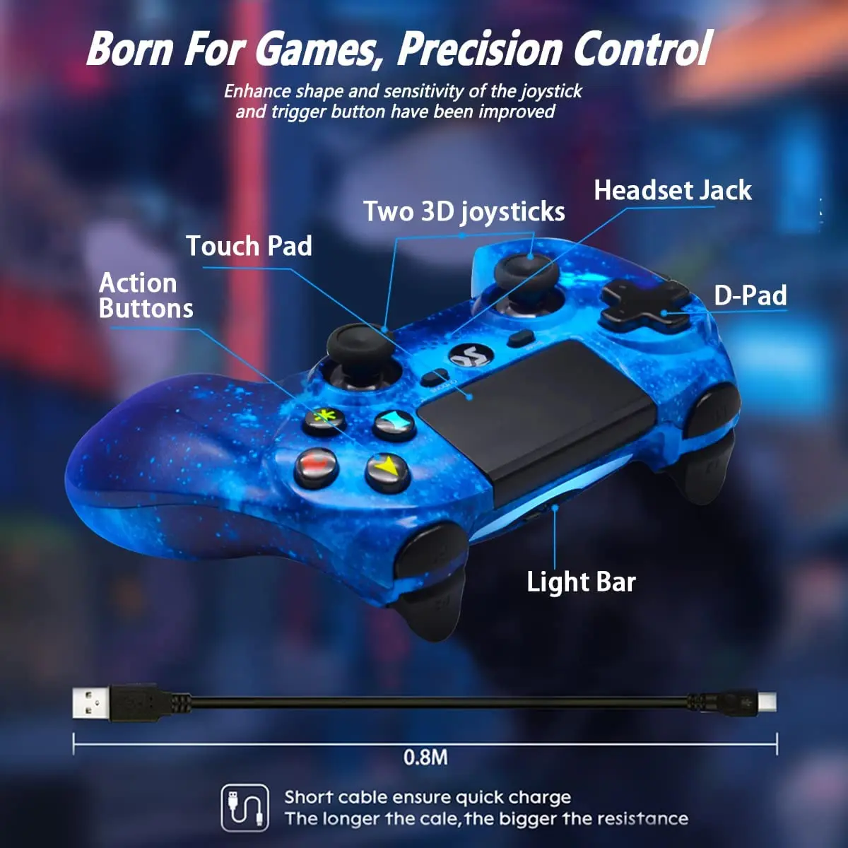   Ʈѷ PS4  PS-4 Ʈѷ ÷ ̼ 4///PC     USB ̺