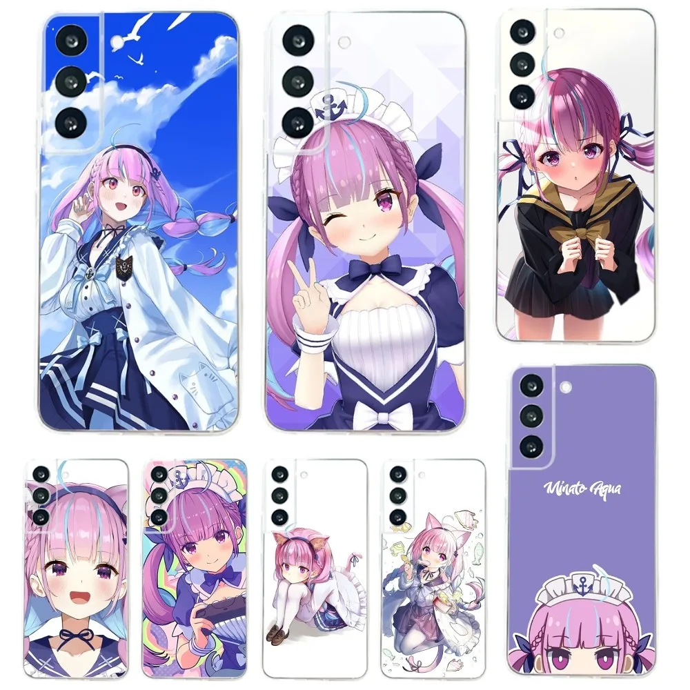 Custodia Per Telefono M-Minato Aqua Per Samsung Galaxy A71,70,52,51,40,31,A50,30S,21S,03S, Note20Cover Ultra Trasparente