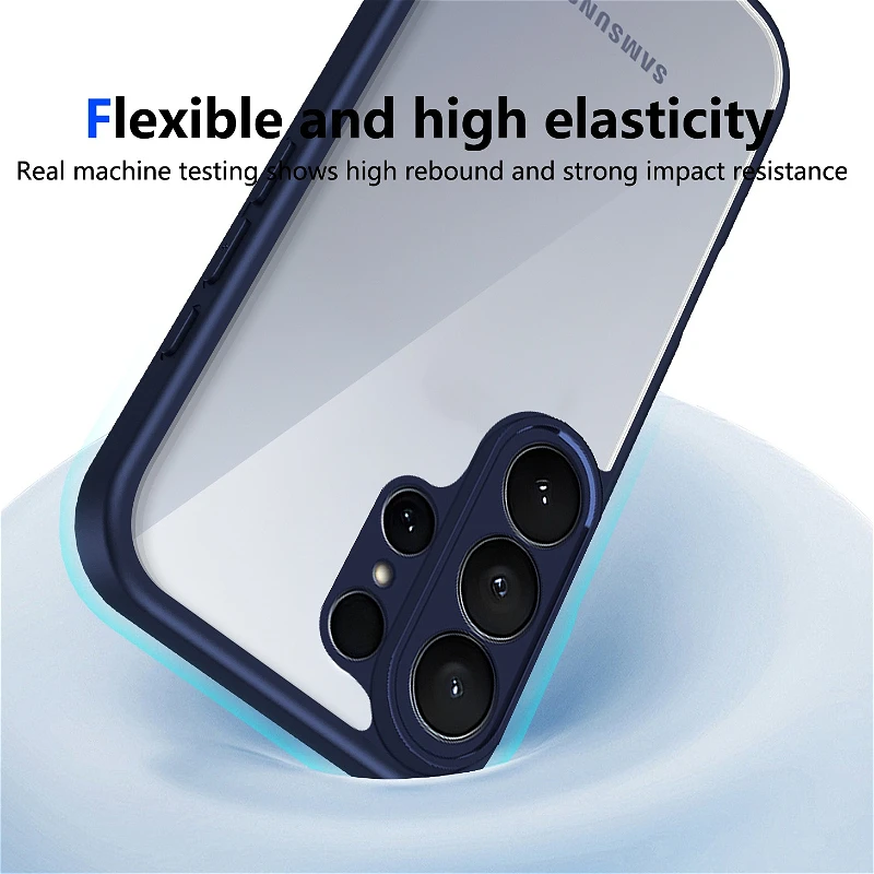 Luxury Transparent Shockproof Matte Protective Phone Case