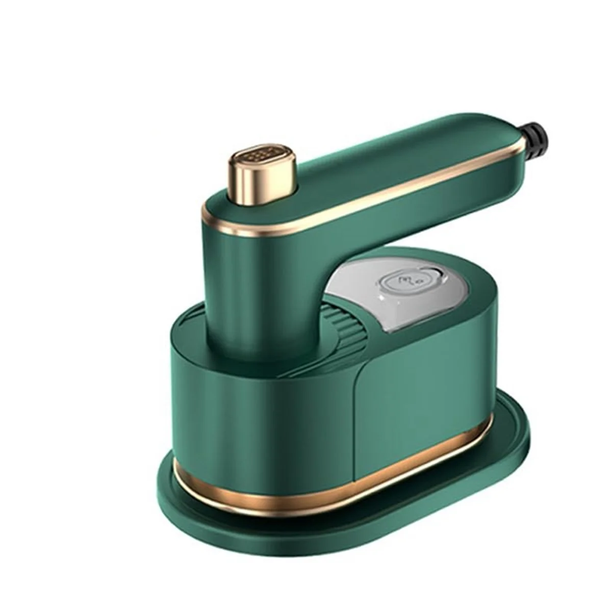 

180° Rotatable Handheld Mini Steam Iron Travel Garment Steamer Steam Iron for Fabric Clothes Ironing Tool UK Plug,Green