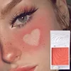 Radiant Glow Blush Powder - Instant Cheekbones & Contouring, Water-Resistant All Skin Tones - Orange/Coral/Pink Shades 1