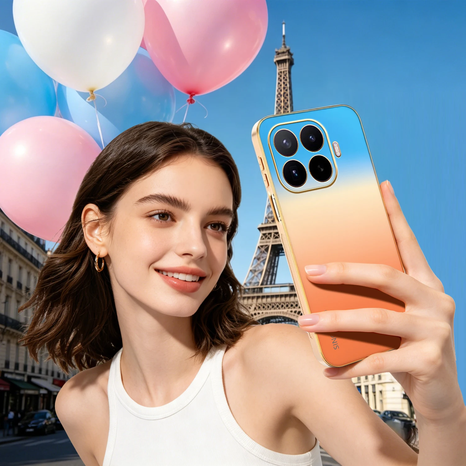 Sunset Gradient Electroplated Color Shockproof Phone Case