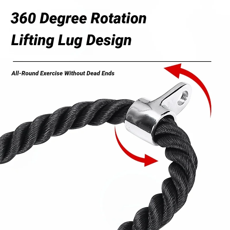 Gym accessories Biceps Training Gantry Frame Equipment Double Head Pull Rope Triceps Lower Press Handle Tricep Laterals Muscle