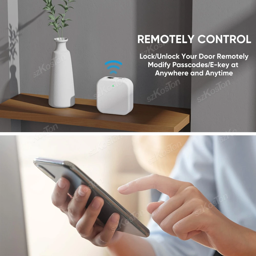TTLock G3 Wired Gateway Hub Smart Home Bridge For TTLOCK APP Smart Door Lock Remote Unlock Voice Control For Alexa Google