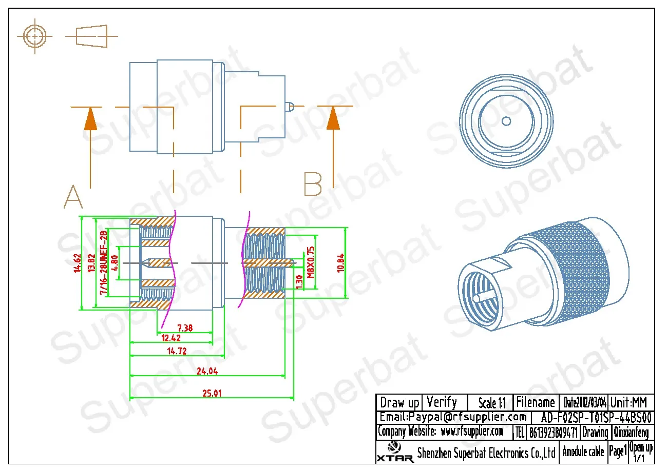 TNC FME Adapter RF Coaxial Connector for Electronic Components