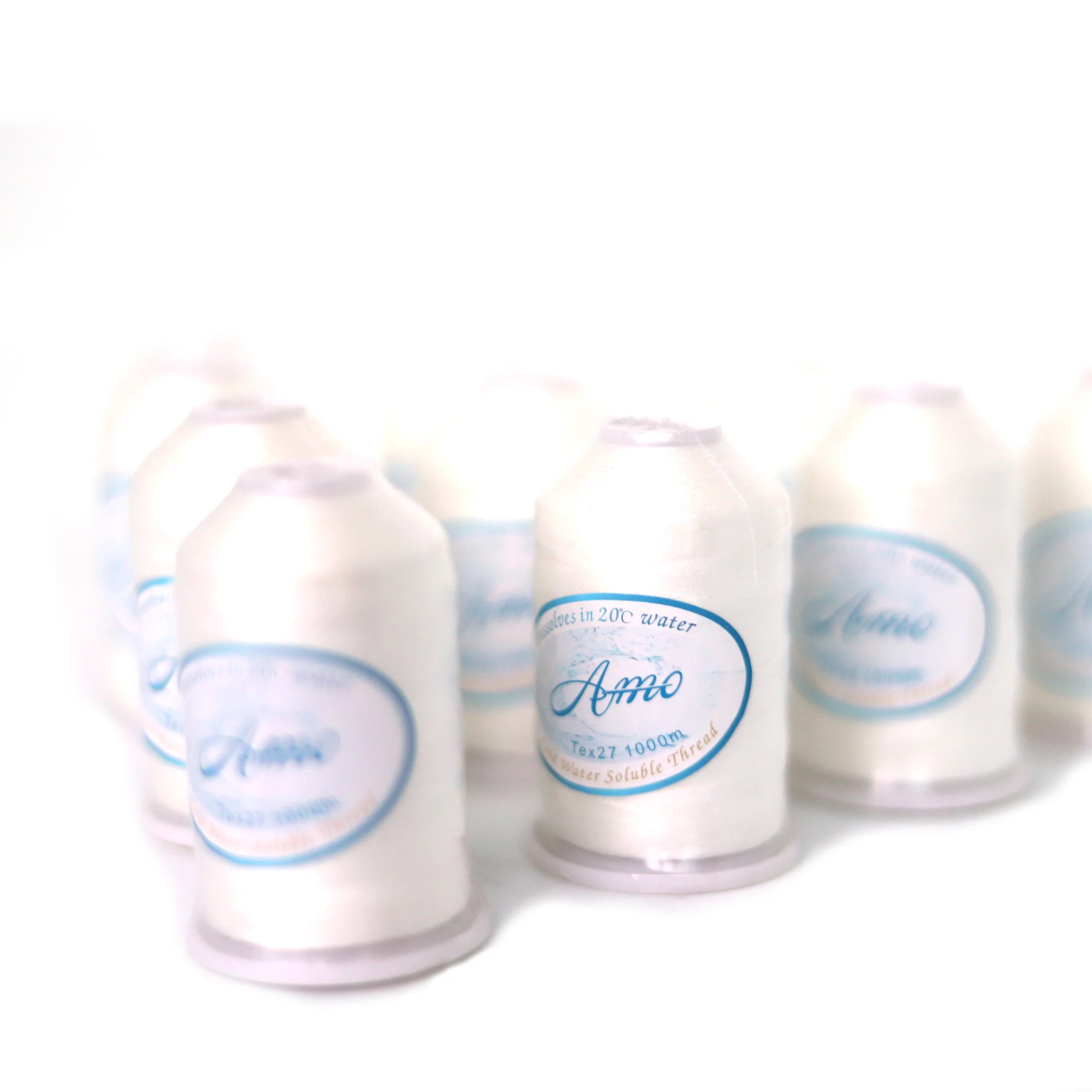 Description Picture 4 of item1000m Water Soluble Sewing Thread  Tex27 Long White Color 20C Wash Away Vanish Extra Quilting Basting Thread 40S/2