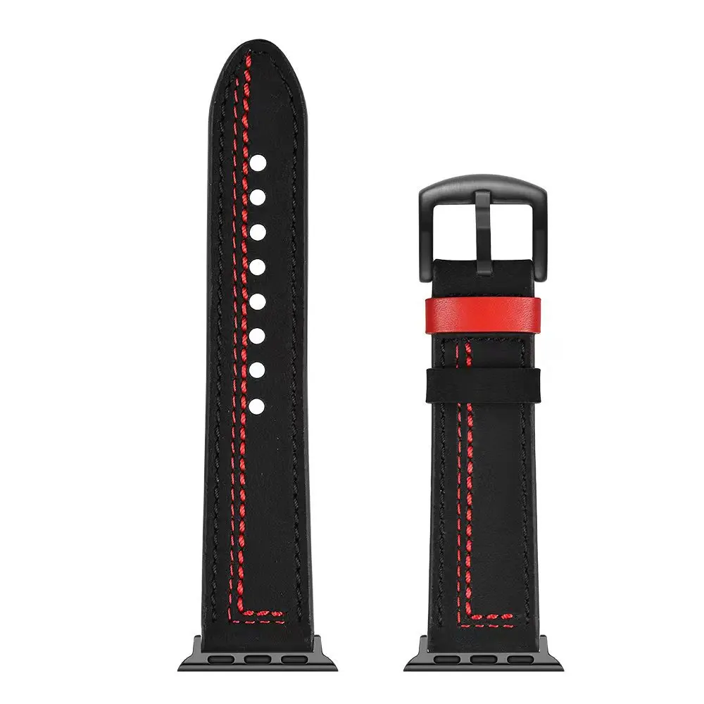 Leather Strap for Apple Watch Band 44mm 40mm 45mm 41mm 49mm 42mm 38mm Bracelet Accessorie for iWach Series Ultra 8 7 6 5 4 3 SE