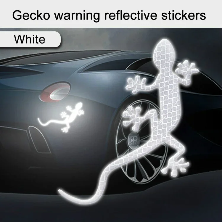 Reflective Sticker Safety Warning Mark Reflective Tape Auto Exterior Accessories Gecko Strip Light Reflector fluorescent tape luminous tape fluorescent stickers
