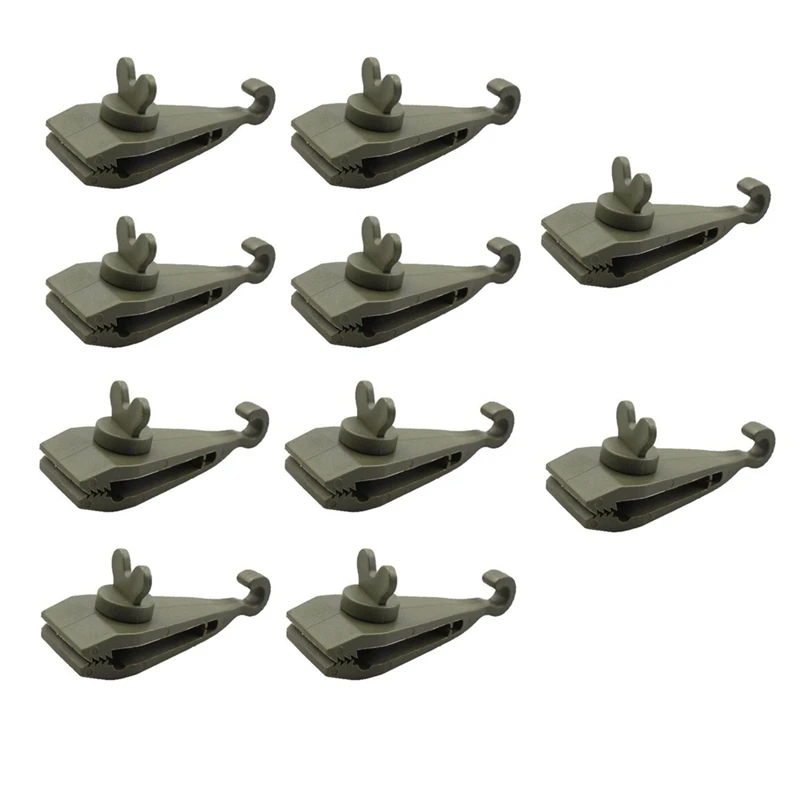 

10Pcs Awning Clamp Tarp Clips Heavy Duty Lock Grip Tent Fasteners Clips Pool Awning Bungee Cord Car Tighten