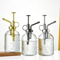 350ml Plant Flower Glass Garden Watering Spray Bottle Push-type Watering Can Retro High Atomization Nozzle Bottle 1
