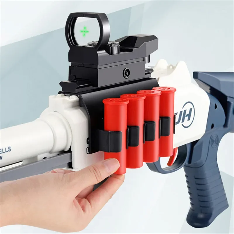 Toy Gun XM1014 Shotgun Spray Toys s686 Shell Throwing Soft Bullet Boy Battle Weapon Model Soft Bullet Toy Gun Children Gifts 4