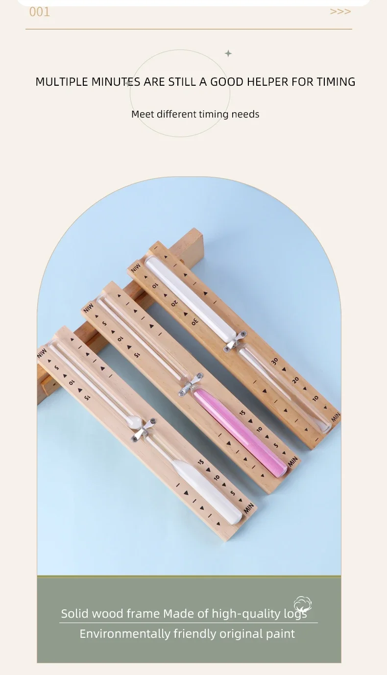 Description Picture 5 of itemBathroom Hourglass Wooden Rotating Timer 15/30min Sauna Timer Wall Mounted Explosion-Proof Glass Hourglass Ornament