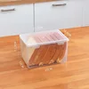Food Grade Hermetic Containers for Food Transparent Sealed Plastic Container with Lid Breadboxes for Bread Storage Kitchen 4