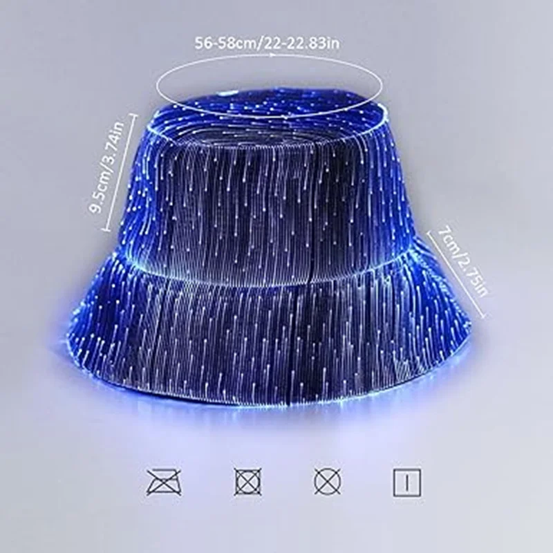 LED Rave Bucket Hat Light up Fisherman Cap 7 Colors Glow in the Dark Festive Gea Amazon.com: lumisonata LED Bucket Hat, Rave Bucket Hat 7  main image 4
