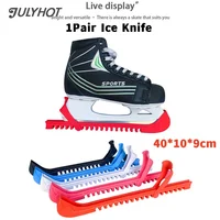 Plastic Ice Blade Protector Non-Slip Universal Ice Skate Blade Guards Wear-Resistant Ice Knife Blade Protector Sleeve for Hockey 1