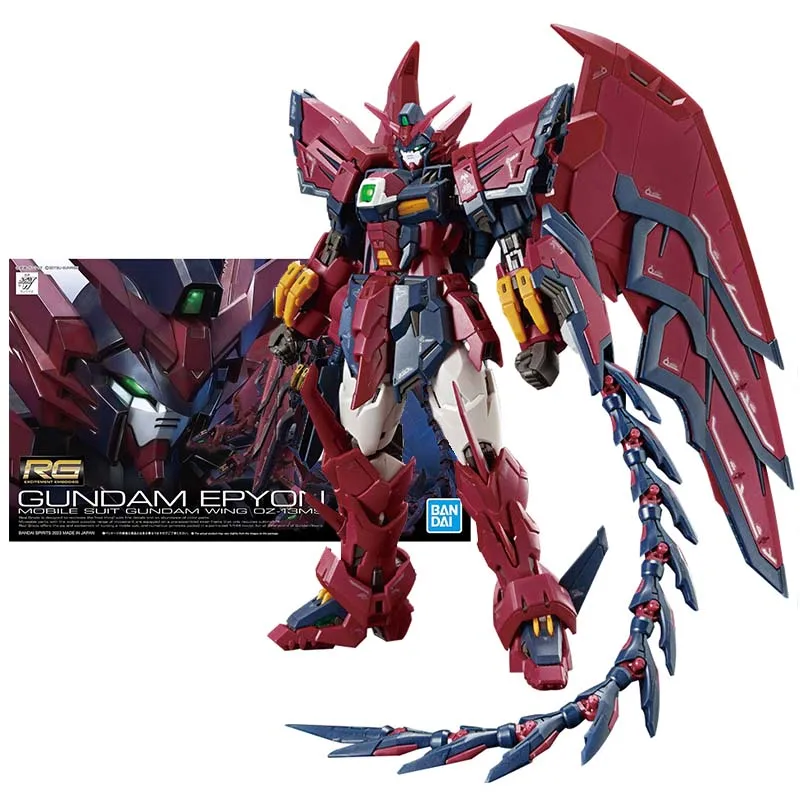 

Bandai Figure Gundam Model Kit Anime Figures RG 1/144 Epyon Mobile Suit Gunpla Action Figure Toys For Boys Children's Gifts