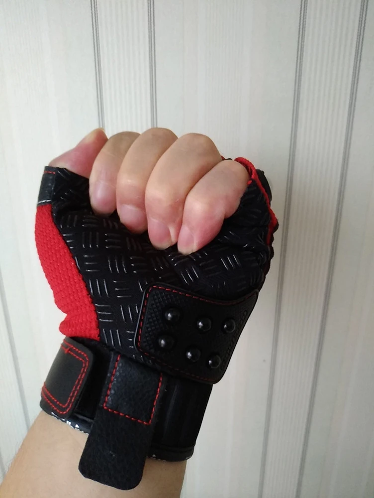 Tactical Gloves Steel Safety Outdoor Cycling Equipment Brass Knuckle Motorcycle Powersports Racing Bicycle Self Defence For Man 2