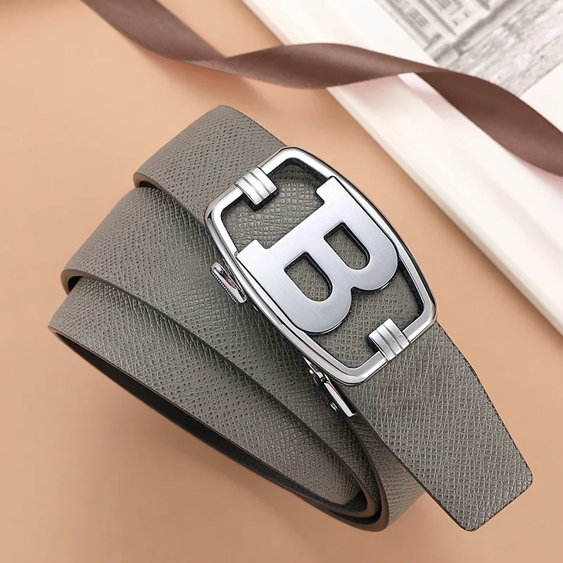 black belt with holes High Quality Designers Mens belt Luxury Brand Famous Male Belts B Buckle Genuine Leather Belts for Men width 3.4cm mens designer belts Belts