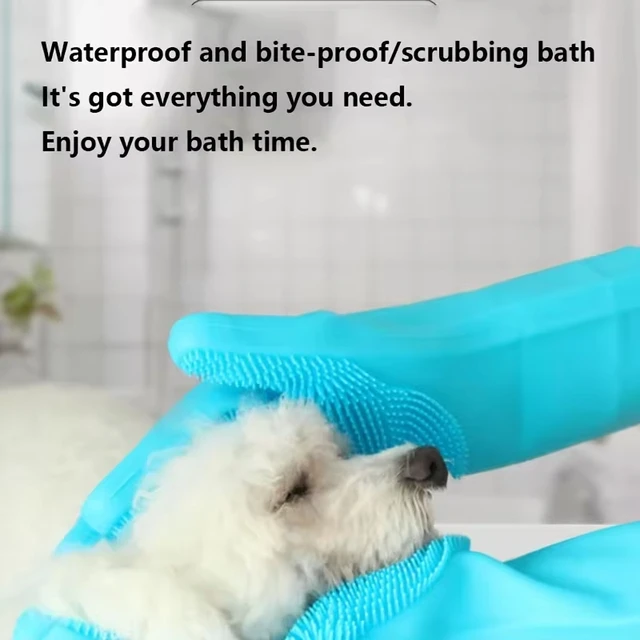 1/3PCS Silicone Pet Bathing Gloves for Cat Puppy Beauty Cleaning Bathe Shampoo Dog Cat Brush Gloves Pet Products 4