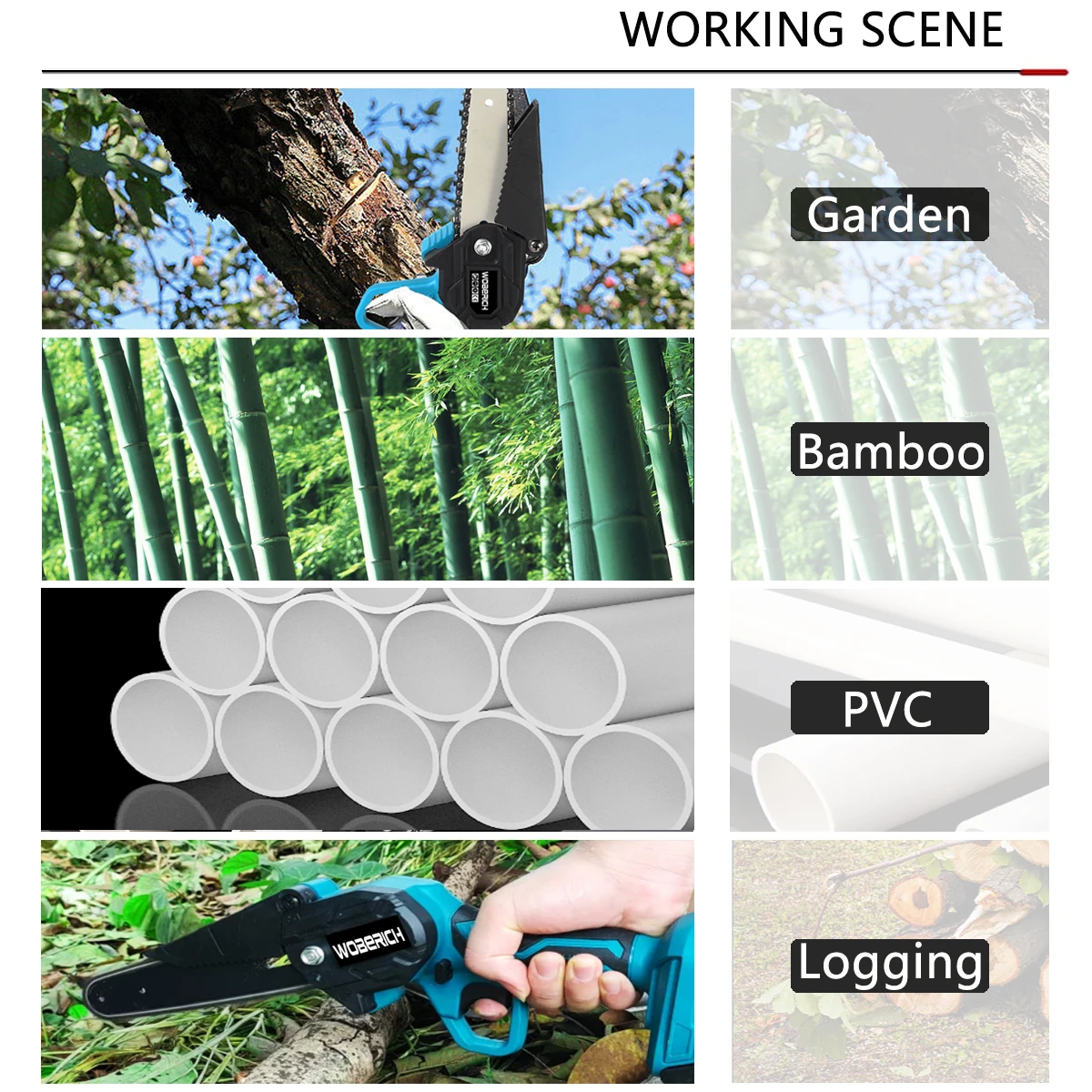 4inch/6inch Electric Mini Chain Saws Pruning ChainSaw Cordless Garden Tree Logging Trimming Saw Wood Cutting  For Makita 18V 6