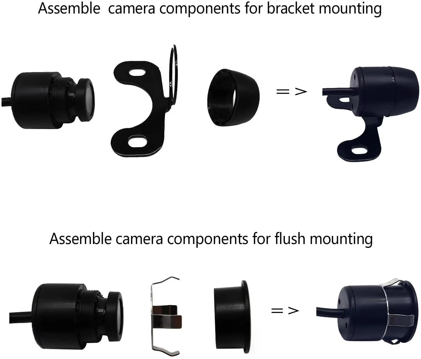 Car Backup CCD Front Rear View Camera 170 Degree Wide Angle Waterproof Without Guide Line Auto Parking Sensor System rear camera rear view camera front and rear cameras