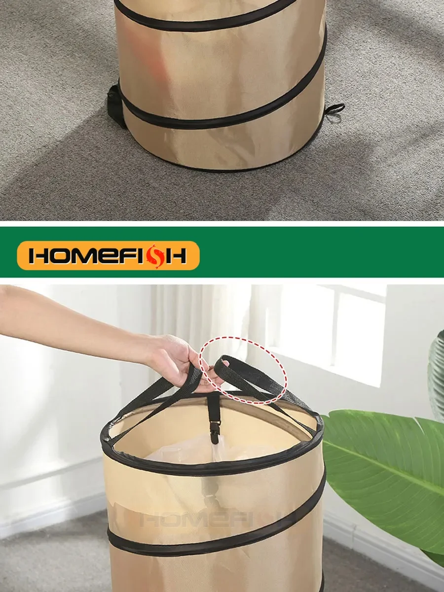 Portable Pop-Up Trash Can – Folding Outdoor Camping Garbage Bin for Gardening, Leaves, Yard Waste 6