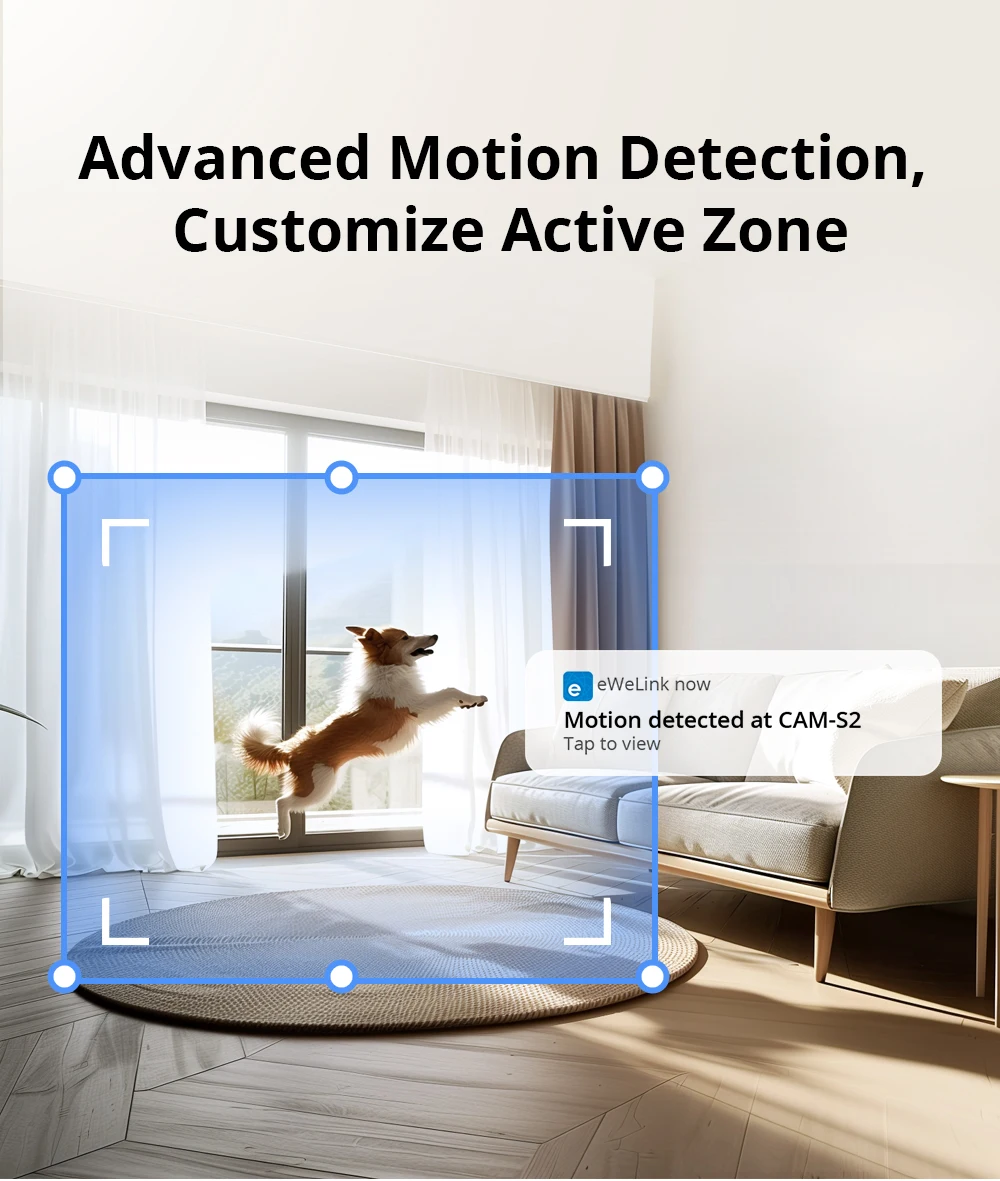 CAM Slim Gen2 CAM-S2 080P HD WiFi Smart Security Camera Two-Way Audio Scene Link