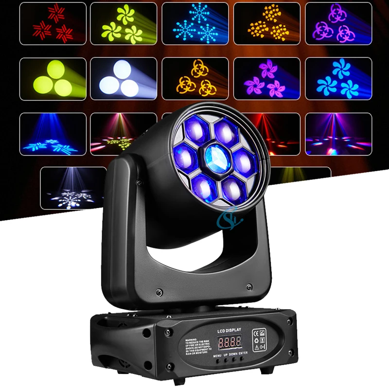 Disco Bee Eye's LED 150w Colorful Trigeminal Pattern Lights Gobo Moving Head Light DMX512 Stage Effect Light For DJ Bar