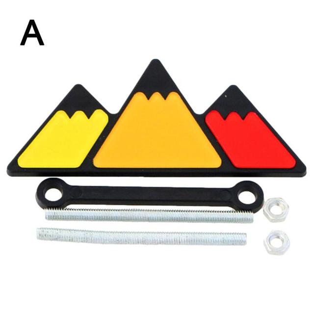 3 Color Grille Badge Emblem For Toyota TRD 4Runner 2018 2019 Car Tri Color Grill Acrylic Badge Accessories