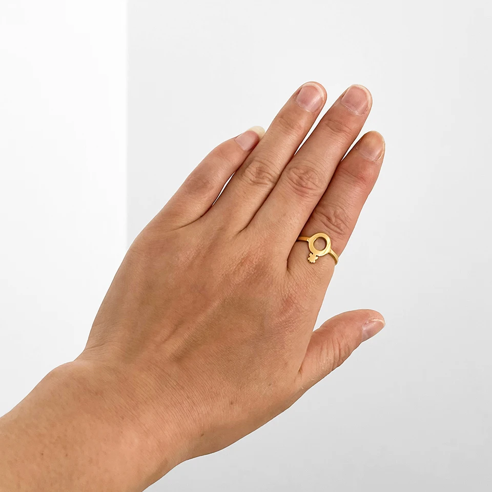 Chandler Queer Pride Transgender Ring Stainless Steel Lesbian