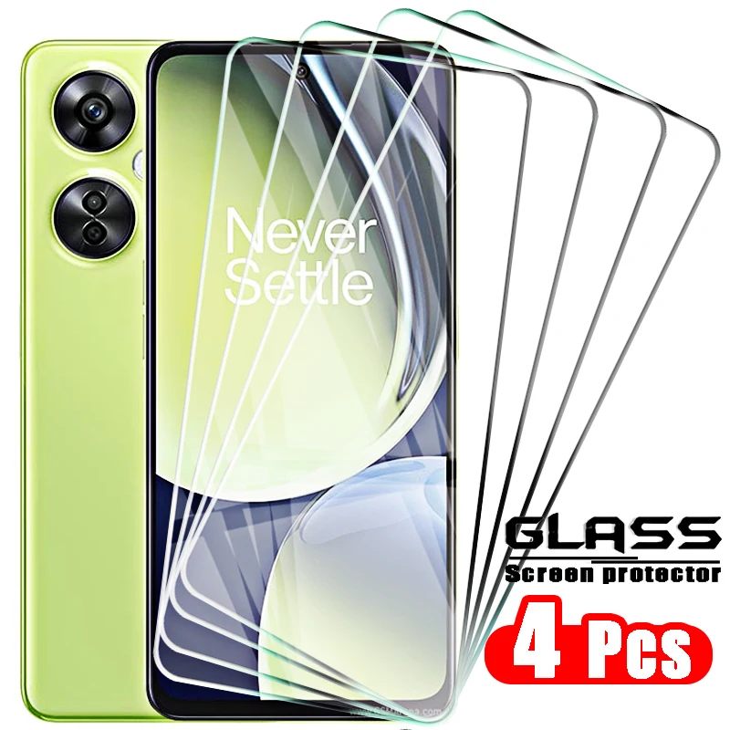 

4pcs for Oneplus Nord CE 3 Lite 5G Tempered Glass 1+ 10r 9r 9rt 8t 7t Pro Nord 2 2t CE 2 3 Lite N100 N200 N300 Screen Protector