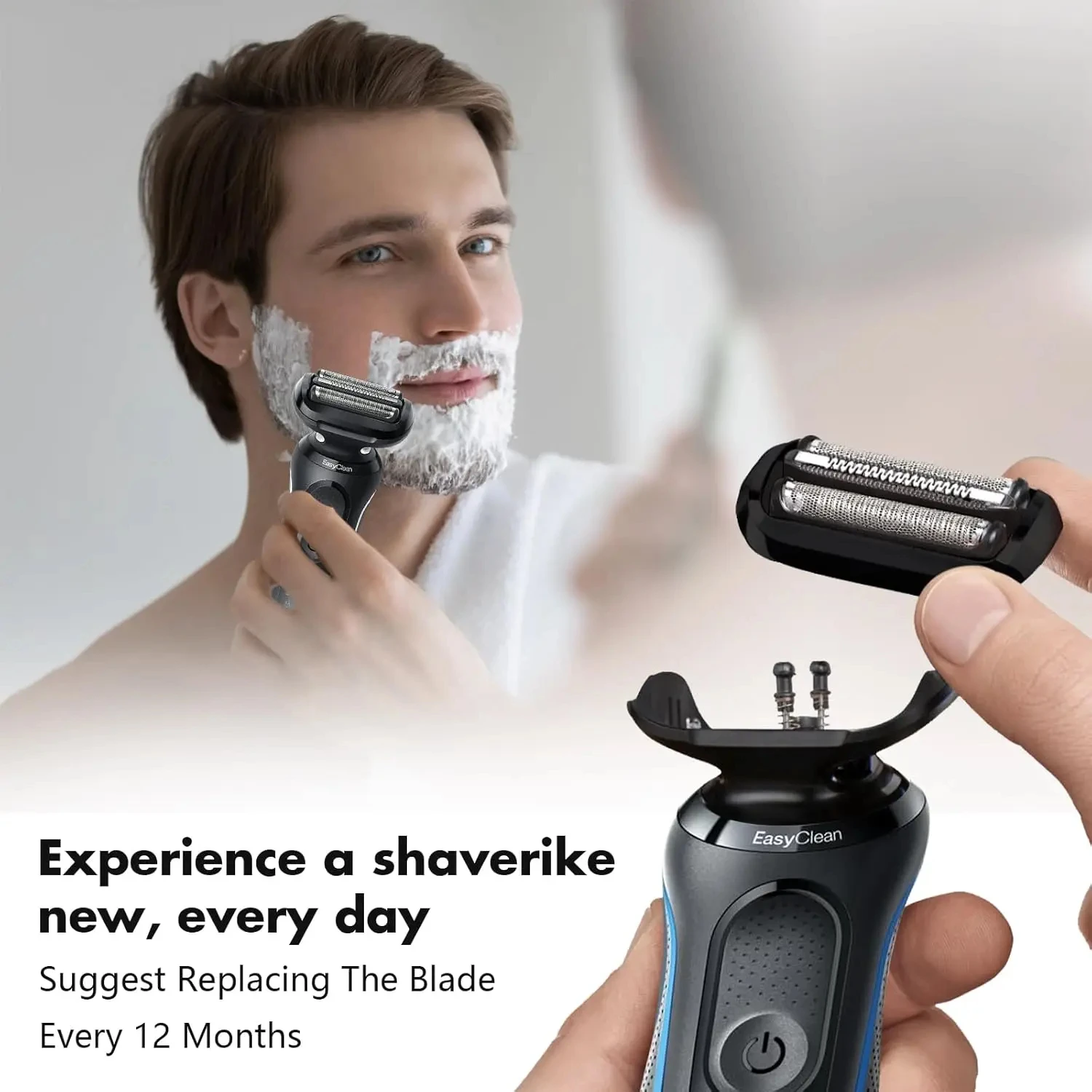 Replacement Head Compatible Braun Series 5/6 Electric Shaver Razor 5018s 5020s 5031s 5050cs 6020s 6072cc 53B
