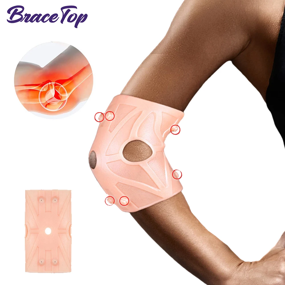 Bracetop 1 Pc Silicone Gel Elbow Brace Compression