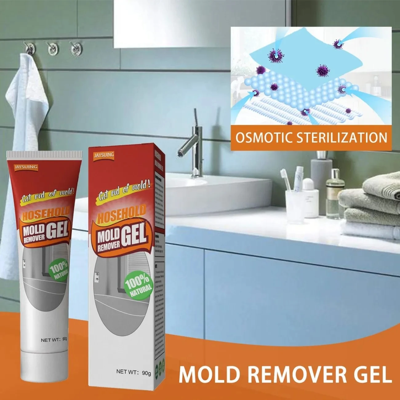 Mold removal gel wall bathroom kitchen white wall decontamination and mold removal mildew spot mildew removal cleaner