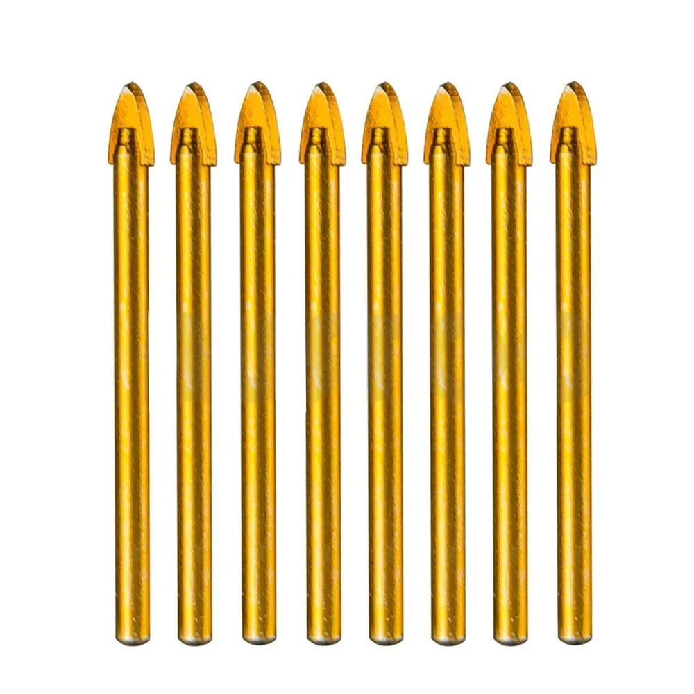 

10pcs High Quality 6mm Tip Glass Ceramic Tile Drill Bits Head Tungsten Carbide Drilling Bit Power Tool 4.5mm Shank