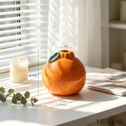 Charming Orange Ceramic Bud Vase - Small Decorative Flower Vase (Bj1371 - 11)