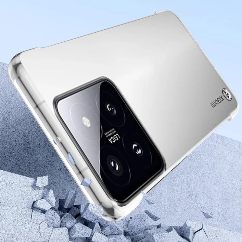 Frameless Slim Clear Hard PC Case For Xiaomi Mi 14 Pro ShockProof Coque Phone Cases For Xiaomi 14 14Pro Back Cover Shell 4