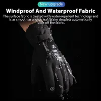 1Pair Ski Gloves Lengthen The Wrist Windproof Warm Thickened Palm Pads Commuting Cycling Waterproof Touch Screen Unisex 5