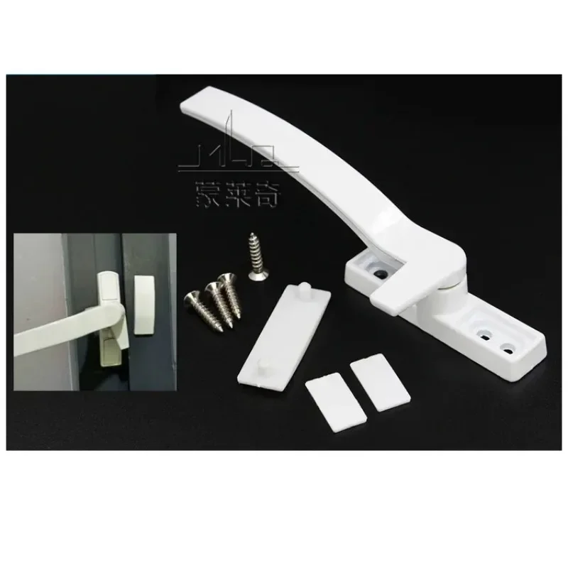 1 Pair White Replacement UPVC Window Handles Hand Zinc Alloy Window Hardware Door Handle